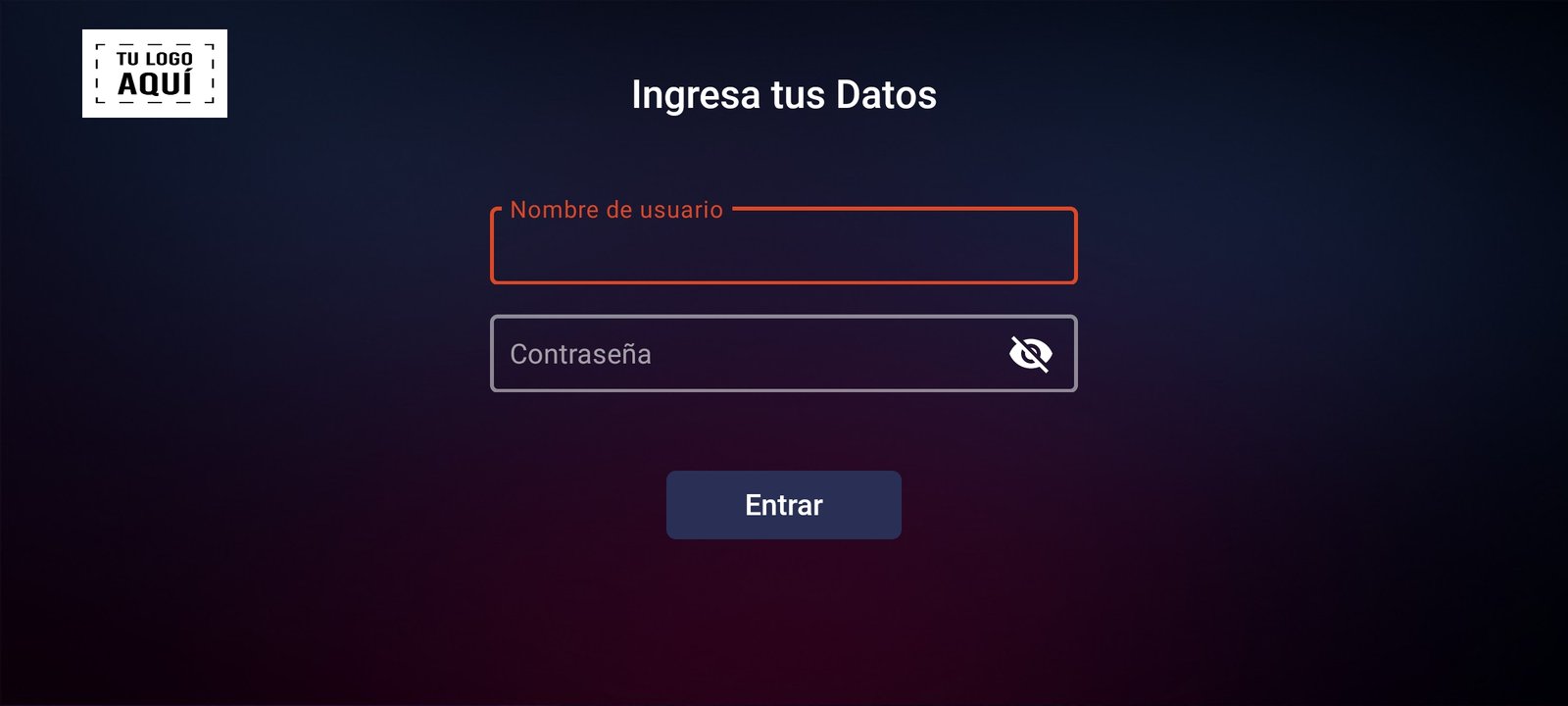 Nueva aplicación modelo 2 - Vista 1